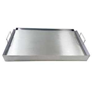 Piastra di Cottura Universale in Acciaio Inox 25x16 Pollici per Barbecue con 2 Manici per la Maggior Parte delle Griglie a Gas - Product Image 4