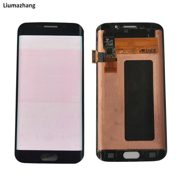 Original AMOLED for Samsung Galaxy S6 Edge G925A G925U G925F G925V LCD Display Touch Screen Assembly with Moderate Burn Marks