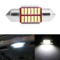Luces LED TCYATO para Motocicleta, Nueva Luz de Lectura LED Automotriz de Doble Punta, Decodifica Canbus, 36MM 4014 12SMD, Luz para Matrícula