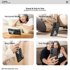 เคสโทรศัพท์ <span class=keywords><strong>Xundd</strong></span> สำหรับ Samsung Z Fold 8/7/6 Ultra พร้อมวงแหวนแม่เหล็กและขาตั้ง  ผิวสัมผัสนุ่มแบบด้าน ป้องกันอย่างดี - Product Image 6