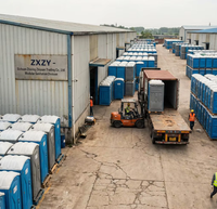 Toilettes portables préfabriquées pour chantier et école, sanitaires publics extérieurs en HDPE épaissi, écologiques, mobiles