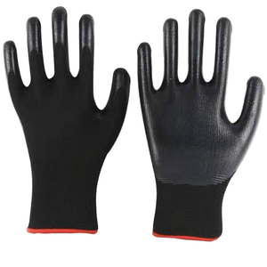 Guantes de Seguridad Recubiertos de Nitrilo Blanco Azul, Antideslizantes, Transpirables, Resistentes al Desgaste, Sin Polvo, Sin Silicona, Textura Suave, 25 cm - Product Image 1