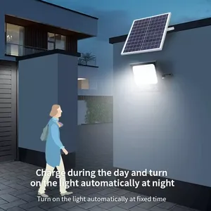 OEM Fußballplatz Solar Flutlicht, Flutlicht Solar mit eingebauter Batterie, 200W 300 Watt Solar Flutlicht