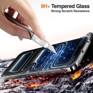 Protection d'écran de confidentialité sans bordure à installation en un clic pour Apple iPhone 17 16 15 14 13 12 Pro Max, <span class=keywords><strong>film</strong></span> en verre 2.5D de 0,33 mm - Product Image 5