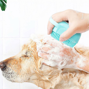 Bathroom Safety Silicone Pet Accessories Soft <b>Bath</b> Massage Gloves Comb Tools for Puppy <b>Dog</b> Cat Cleaning Brushes for <b>Dogs</b> Cats - Product Image 1