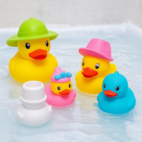 Promotionnel Mignon Jouets D'été Plage Bain Jouet En Caoutchouc Canard En Vrac Jaune Mini Canards Pour Les Enfants
