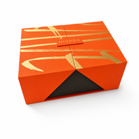 Boîte d'emballage de montre de luxe, boîte cadeau rigide magnétique avec insert en velours, plateau en mousse EVA, impression de logo en feuille d'or personnalisée