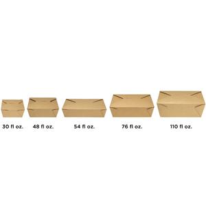 30 48 54 76 <span class=keywords><strong>110</strong></span> onzas líquidas. Caja de Papel Kraft Plegable para Llevar de 4.3 x 3.5 x 2.4 Pulgadas - Product Image 6