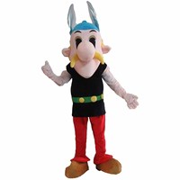 Mascotte asterix personnalisé 100%, costume de carnaval d'halloween, vente en gros, usine chinoise