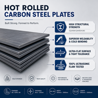 Plat Baja Karbon Canai Panas ASTM A36 Q235B SS400 S235JR 3-20mm Finishing Hitam Pabrik, Potong Sesuai Ukuran untuk Konstruksi