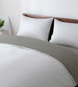 Funda de Edredón Reversible de Microfibra Suave de Poliéster, Juego de 3/4 Piezas con Funda de Almohada, Gris, Oeko-Tex, Decoración para el Hogar, Hotel, Moderno - Product Image 6