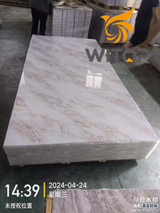 UVコーティング大理石シートPVC高光沢PVC UV大理石パネル - Product Image 5