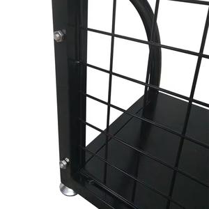 Estante de rejilla metálica de un solo lado con ganchos, cesta de almacenamiento alta y estantes independientes para tiendas minoristas y supermercados - Product Image 4