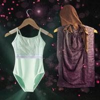 Leotardos de Ballet para Niñas, Ropa de Baile Moderna para Entrenamiento, Venta al por Mayor, Coloridos, Hechos con Spandex y Nailon Bordado