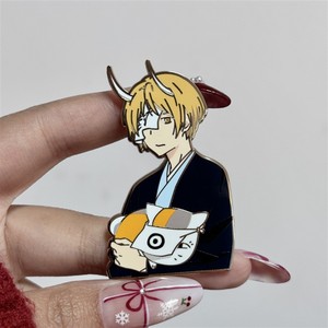 Broche imitation émail 6CM, badge bouton anime, décoration de papeterie et bijoux, artisanat en alliage, thème Le Livre des Amis de <span class=keywords><strong>Natsume</strong></span> - Product Image 4
