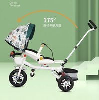Haute qualité enfants poussette 3 roues enfants vélo bébé Tricycle assis tour 1-3-6 ans roue équilibre bébé garçon fille poussette voyage