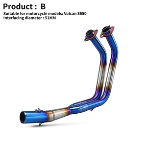 Tubo de Escape Delantero Modificado Leo TOC con Silenciador DB Killer de Acero Inoxidable para Kawasaki Vulcan S650 650s <span class=keywords><strong>650</strong></span> S VN650 Pit Bike Nuevo - Product Image 6