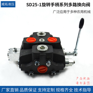 Vanne directionnelle multi-voies à commande rotative Weituo Hydraulics Sd25 1 pour les plateformes de forage minier et les grues de camions, haut débit - Product Image 5