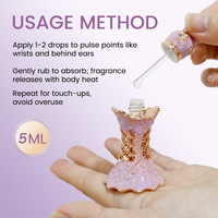 5ml Unique Violet Arabe Femmes Floral Fruité Safran Parfum Longue Durée Parfum Pure Huile de Parfum