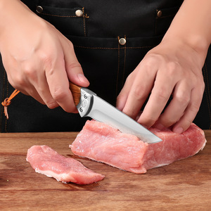 มีดสแตนเลสสำหรับผลไม้และผักกลางแจ้ง ใช้ในครัวเรือน คมกริบ แข็งแรง ทนทาน ขนาดเล็ก พกพาสะดวก ใช้ได้หลากหลาย - Product Image 4