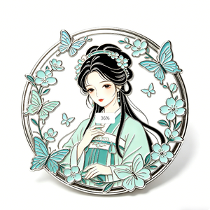 Personnage de dessin animé personnalisé en émail dur sur le thème de l'amour pour la remise des diplômes, le Nouvel An, l'anniversaire, cadeau promotionnel de collection - Product Image 5