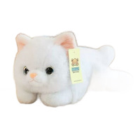 Peluche de raton laveur lestée, douce, avec rembourrage en coton PP, respectueuse de la peau, super douce, personnalisable, avec oreilles mobiles