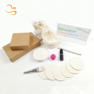Tampons de nettoyage du visage en coton de chanvre, lingettes réutilisables, 3.15 pouces, zéro déchet, pour enlever le maquillage, bio - Product Image 1
