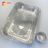 Robuste Lebensmittelgeeignete Aluminiumfolie-Behälter, Halbe/Volle Größe, Tiefe Dampfgarer-Schale, Ofenfest