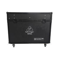 Flight case hydraulique Behringer WING avec roues, système audio PA, équipement sonore, scène extérieure, portable, entièrement noir