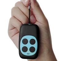 Nouvelle télécommande électrique pour porte de garage 433,92 MHz, 4 boutons, contrôle d'accès sans fil, code fixe, indicateur LED, piles AAA