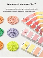 Kit complet de matériaux et outils pour la coloration de haricots en conserve 221 couleurs, pack de suppléments DIY faits main pour la coloration des haricots, granulés