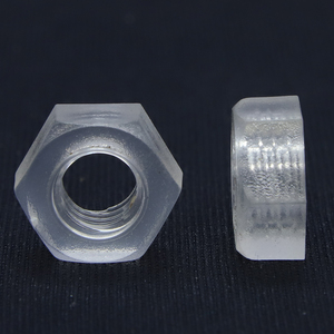 M2 M2.5 M3 M4 <b>M5</b> M6 Metric Acrylic PC Polycarbonate Transparent Hex Nuts Plastic <b>Screws</b> for Various Nuts Applications - Product Image 1