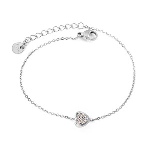 สร้อยข้อมือสแตนเลสเซอร์โคเนียรูปทรงวงรีเรขาคณิตเครื่องประดับฝังไมโครสำหรับผู้หญิงของขวัญสไตล์ยุโรปอเมริกัน - Product Image 5