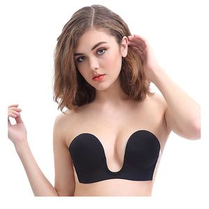 Reggiseno Invisibile Push-up a V Profonda in Silicone, Sollevamento del Seno Sexy Senza Spalline per Donne, Disponibile in Nero/<span class=keywords><strong>Nude</strong></span>, Taglie A-D - Product Image 2