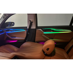 Éclairage d'ambiance intérieur personnalisé pour BMW Série 5 2018-2023, bande LED acrylique Symphony, lampe d'ambiance, vente d'usine - Product Image 6