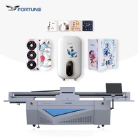 Máquina de impresión UV fácil de operar de gran formato Fortune para impresora de cama plana de vidrio acrílico 2513 UV 2513 plotter de cama plana UV