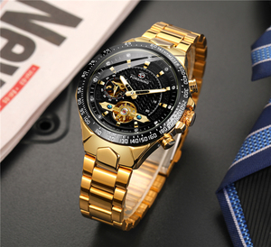 Cho Forsining 2024 vàng cơ khí thể thao kinh doanh Đồng hồ đeo tay cho thương hiệu hàng đầu sang trọng không thấm nước Bộ Xương Tự động đồng hồ thời trang - Product Image 6