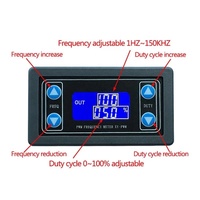 1HZ~150KHZ Signal Generator Digital Display PWM Pulse Frequency Duty Ratio Adjustable Square Wave Rectangular Signal Generator