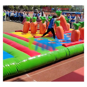 Jeu de team building interactif gonflable : Plantez le radis – Course aérienne en équipe – Jeux sportifs – Marque IFUN – Matériau PVC - Product Image 2