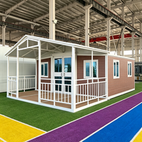 Conteneur modulaire préfabriqué personnalisé de 20 pieds et 40 pieds en panneaux sandwich en acier léger, style cuisine et habitation verte