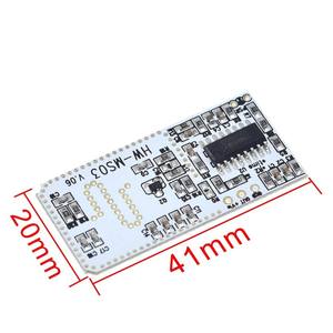 Module de détection de mouvement par radar micro-ondes HW-MS03 LED, détecteur de mouvement corporel pour commande domestique, interrupteur lumineux 8-10M - Product Image 6