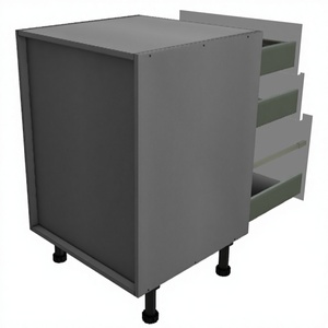 Armoire de <span class=keywords><strong>cuisine</strong></span> avec 2 tiroirs et 1 support complet pour casseroles, rangement pour <span class=keywords><strong>cuisine</strong></span>, blanc - Product Image 3