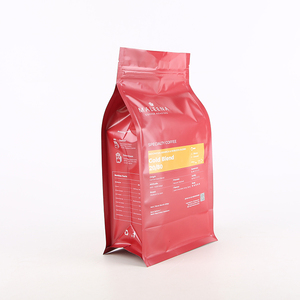 ที่กำหนดเองการพิมพ์ด้านล่างแบนเมล็ดกาแฟบรรจุภัณฑ์ถุงที่มีวาล์วทางเดียว - Product Image 5