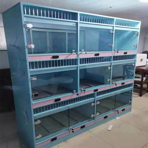 3-Level istiflenebilir köpek yatılı kulübesi lüks kapalı ahşap kedi tatil cam kapi çoklu kutu kedi yatılı kafes - Product Image 2