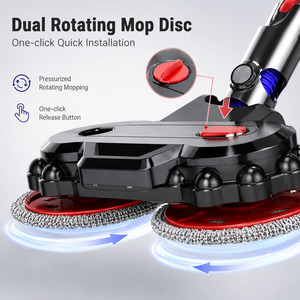 Electric Wet <b>Mop</b> Head Dual Rotating Attachment Compatible with V7 V8 V10 V11 V15 Cordless Vacuum Cleaner OEM ODM Accessory - Product Image 3