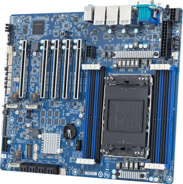 MW54 HP0 ATX Motherboard Intel Xeon 600 Series Processors 350W TDP LGA 4710 2 Socket Intel W890 Chipset DDR5 TPM 2.0 Gigabyte