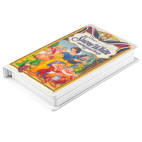 Boîtier de Rangement à Clapet de Remplacement Blanc en Vinyle pour Cassette Vidéo VHS Vintage – Protection Complète de Valeur