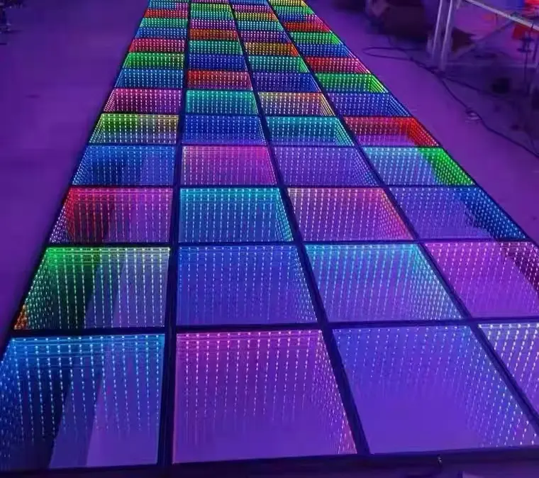 MITUSHOW Hochzeits licht 3D Spiegel Led Party Tanz Led Floor Disco Lichter