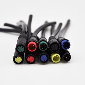 M8 connecteur étanche Scooter <span class=keywords><strong>Hoverboard</strong></span> Signal faisceau de câblage capteur de Transmission de données adaptateur de contrôleur de Terminal - Product Image 1