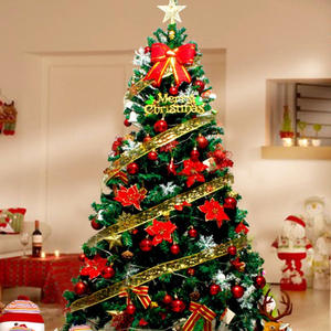 Arbres de Noël verts artificiels de PVC avec la décoration d'ornements et les lumières de <span class=keywords><strong>LED</strong></span> - Product Image 5